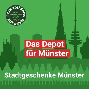 Die neue Verschenken-Funktion und Depot Stadtgeschenke Münster sind da.